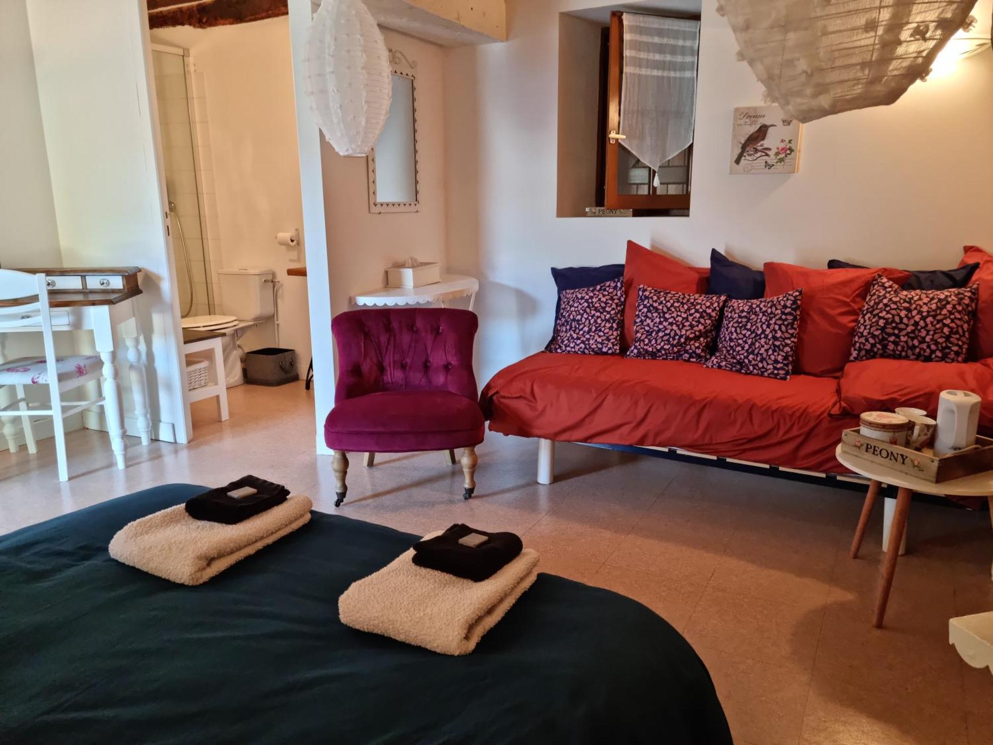 L 'Aupinouse Chambre Double Pivoine Avec Salle D'Eau Privative La Suze-sur-Sarthe Dış mekan fotoğraf